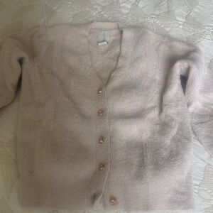 Joie Light Pink Fuzzy Cardigan